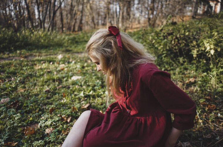 Photo red dress