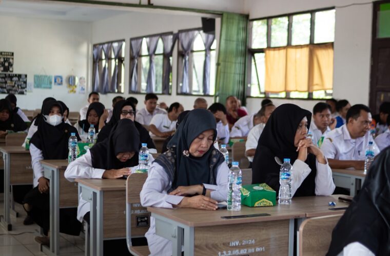 Photo junior high exam