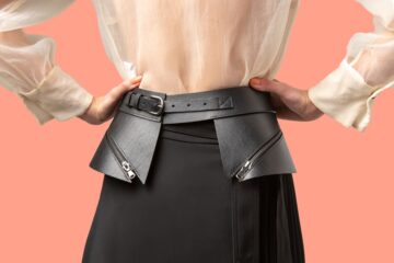 Photo asymmetric skirt